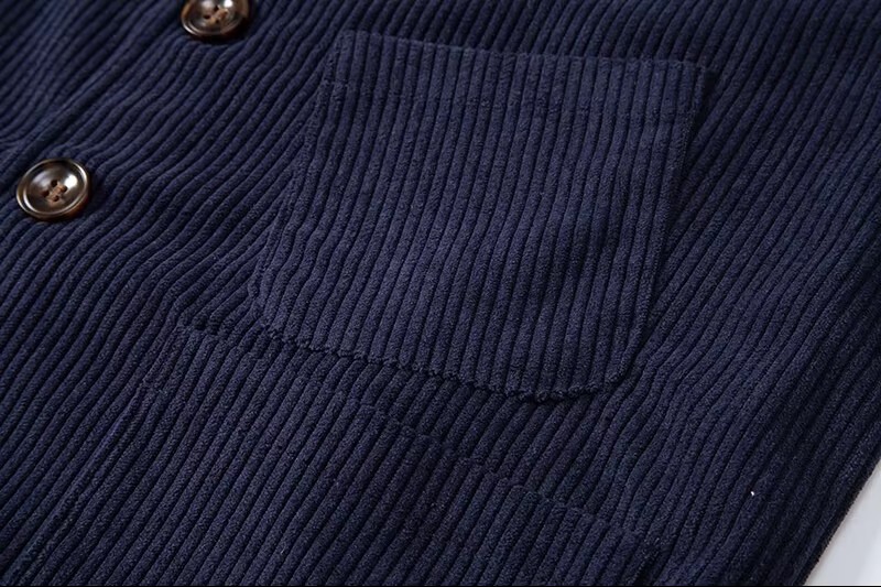 Mens Retro Corduroy Casual Suit Waistcoat (3) Colete masculino retrô de veludo cotelê casual (3)
