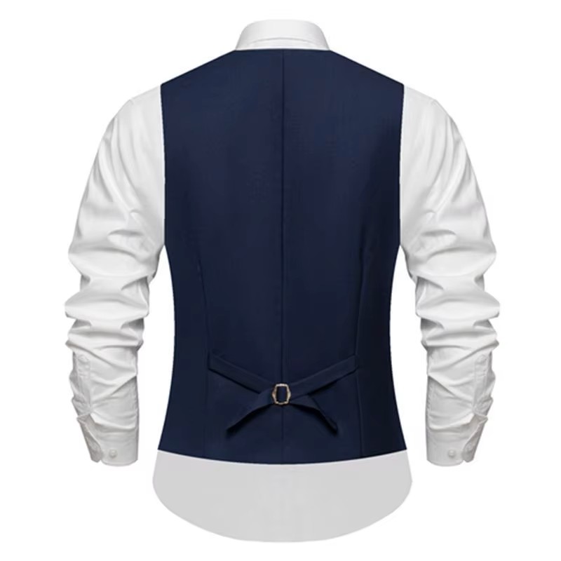 Mens Customizable Formal Tuxedo Work Vest (3) Gilet da lavoro da smoking formale personalizzabile da uomo (3)