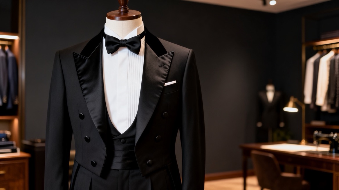 Classic Black Tuxedo Craftsmanship Classic Black Tuxedo Craftsmanship