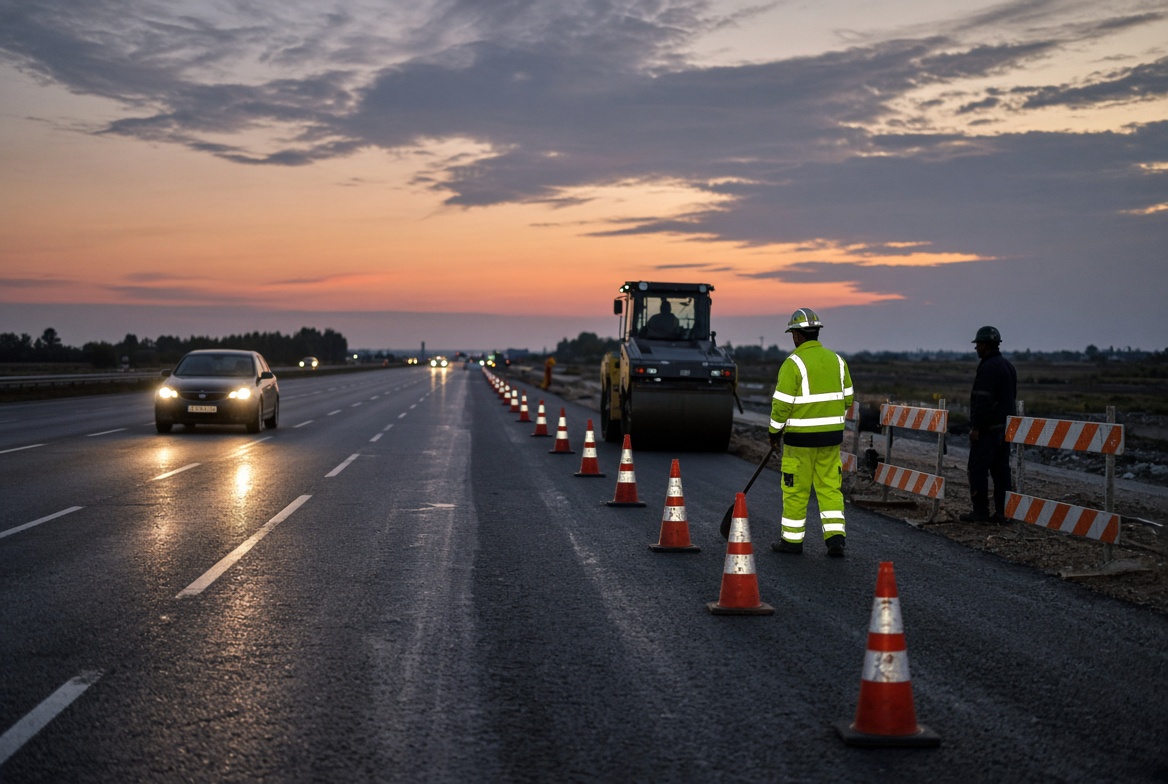 Road Construction Worker Visibility Comparison Road Construction Worker Visibility Comparison