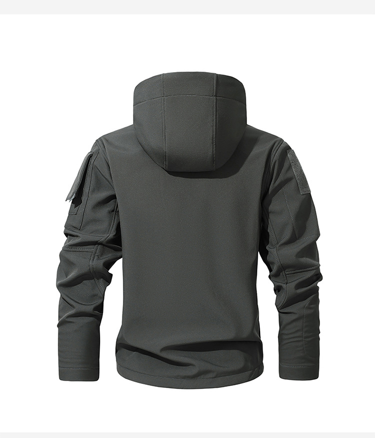 Mens Fleece Hooded Mountain Winter Jacket (7) Mens Fleece Hooded Mountain Winter Jacket (7)