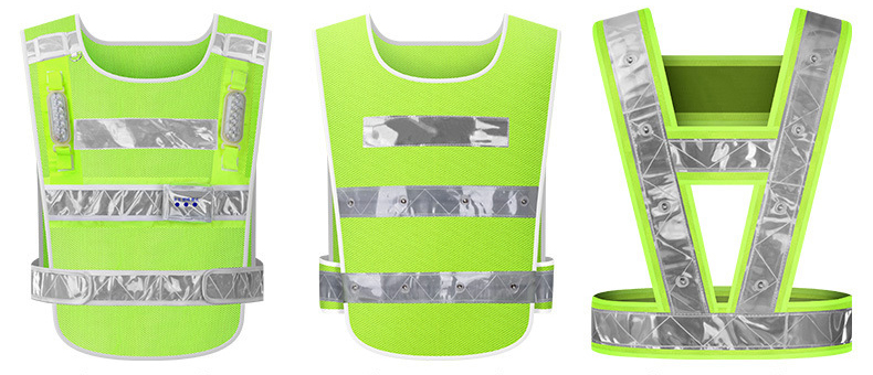 LED Flashing Reflective Patrol Safety Vest (3) LED Flashing Reflective Patrol Safety Vest (3)