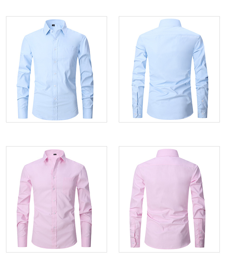 Mens Long Sleeve Smart Casual Easy Care Shirt (4) Mens Long Sleeve Smart Casual Easy Care Shirt (4)