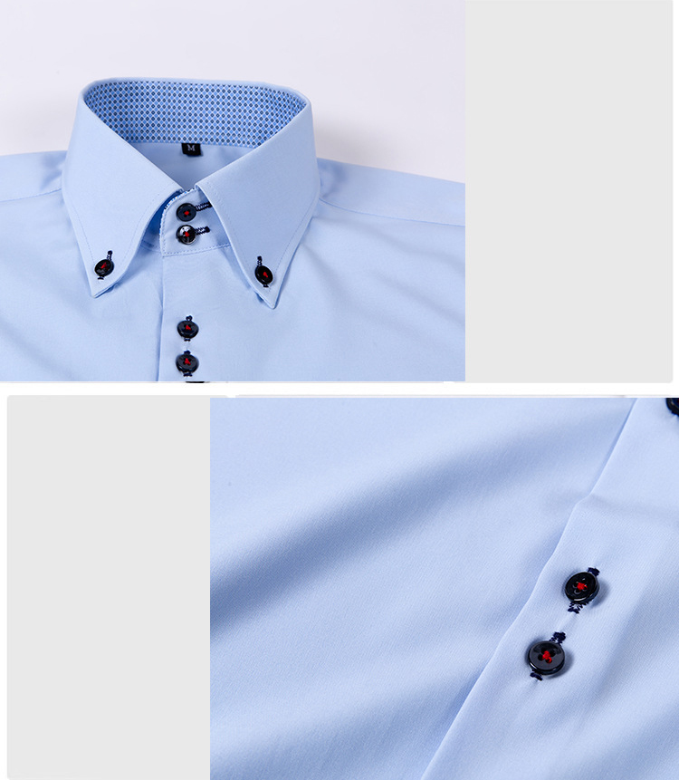 Mens Polka Dot Stretch Double Breasted Shirt (10) Mens Polka Dot Stretch Double Breasted Shirt (10)