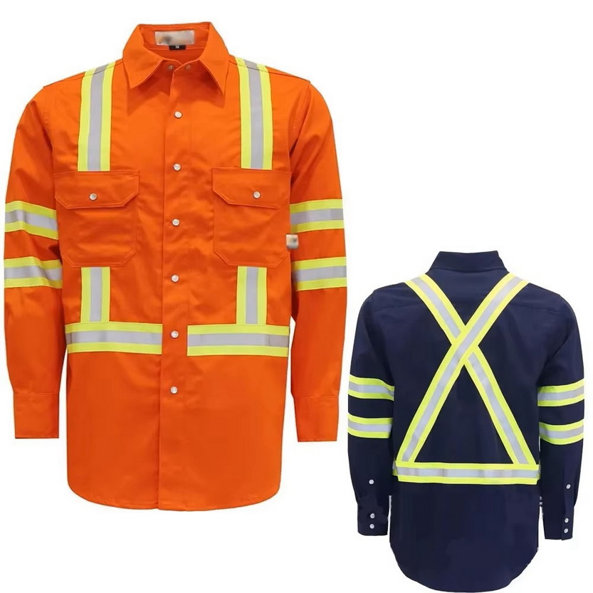 Mens Durable Hi Vis Reflective Polyester Workwear (1) Mens Durable Hi Vis Reflective Polyester Workwear (1)