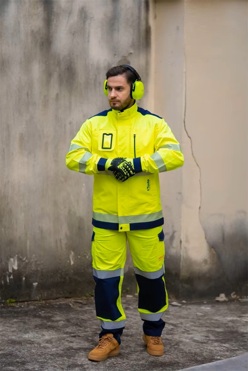 Mens Hi Vis Reflective Polyester Work Suit (3) Mens Hi Vis Reflective Polyester Work Suit (3)