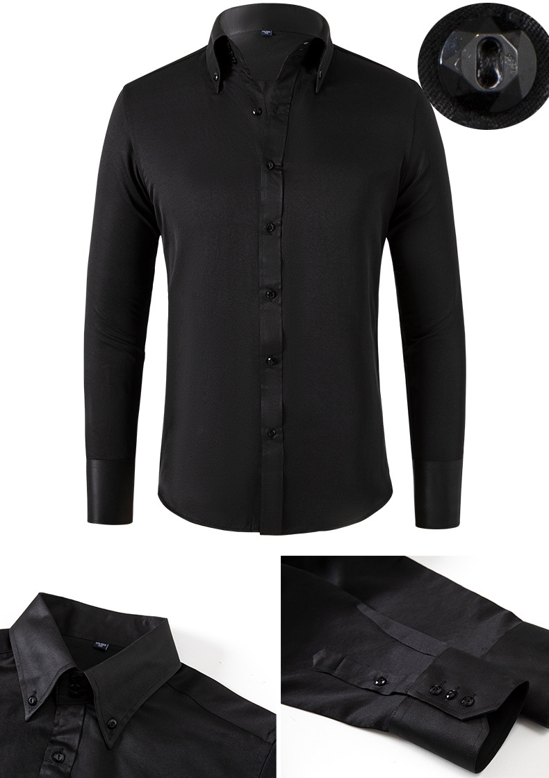 Mens Long Sleeve Slim Fit Smart Casual Shirt (12) Mens Long Sleeve Slim Fit Smart Casual Shirt (12)