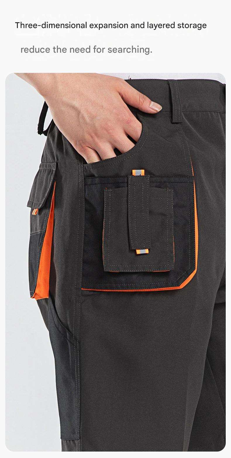 Mens Elastic Waist Anti Wrinkle Work Shorts (1) Mens Elastic Waist Anti Wrinkle Work Shorts (1)
