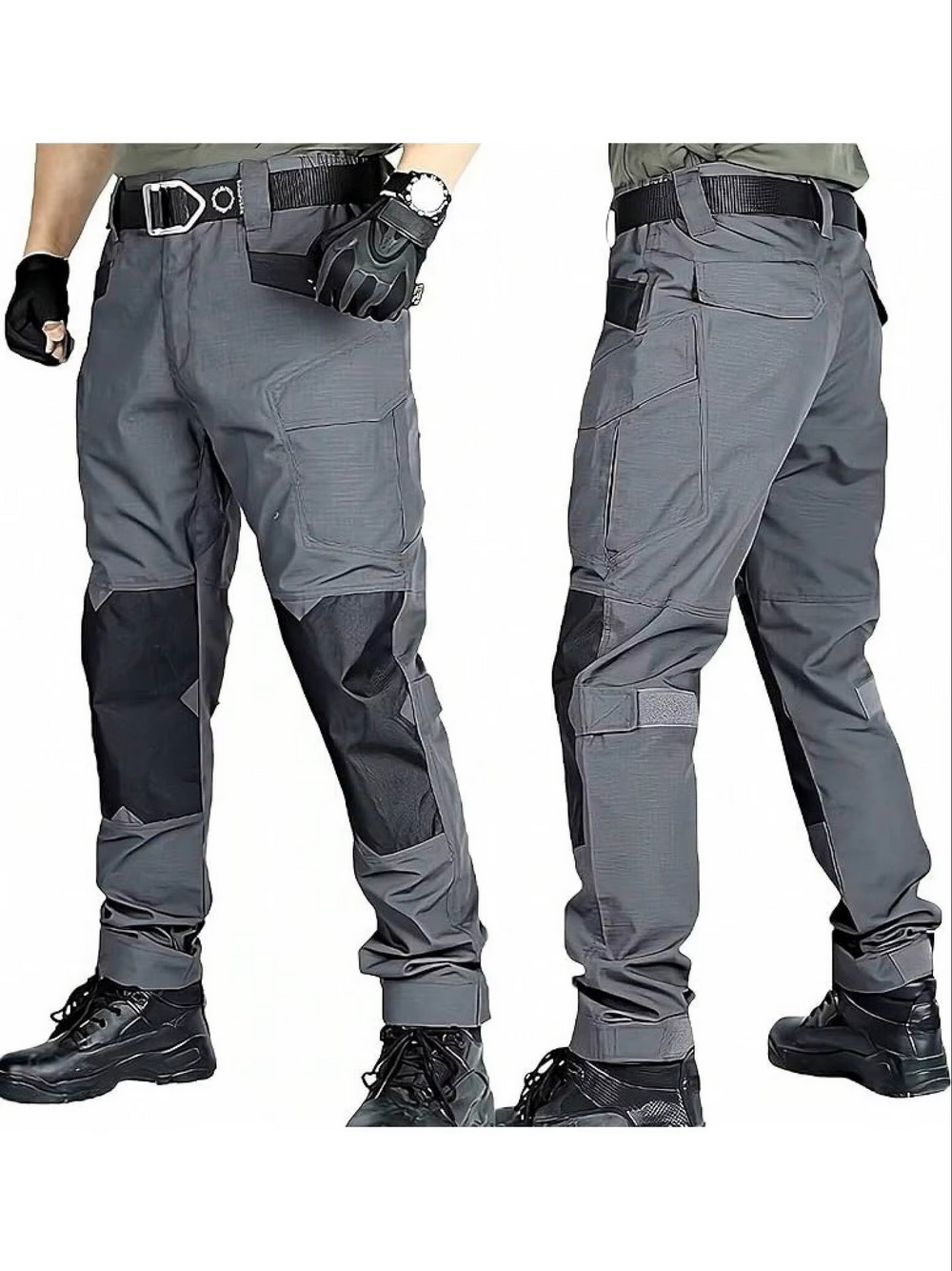 Mens Multi Pocket Tactical Outdoor Trousers (4) Mens Multi Pocket Tactical Outdoor Trousers (4)