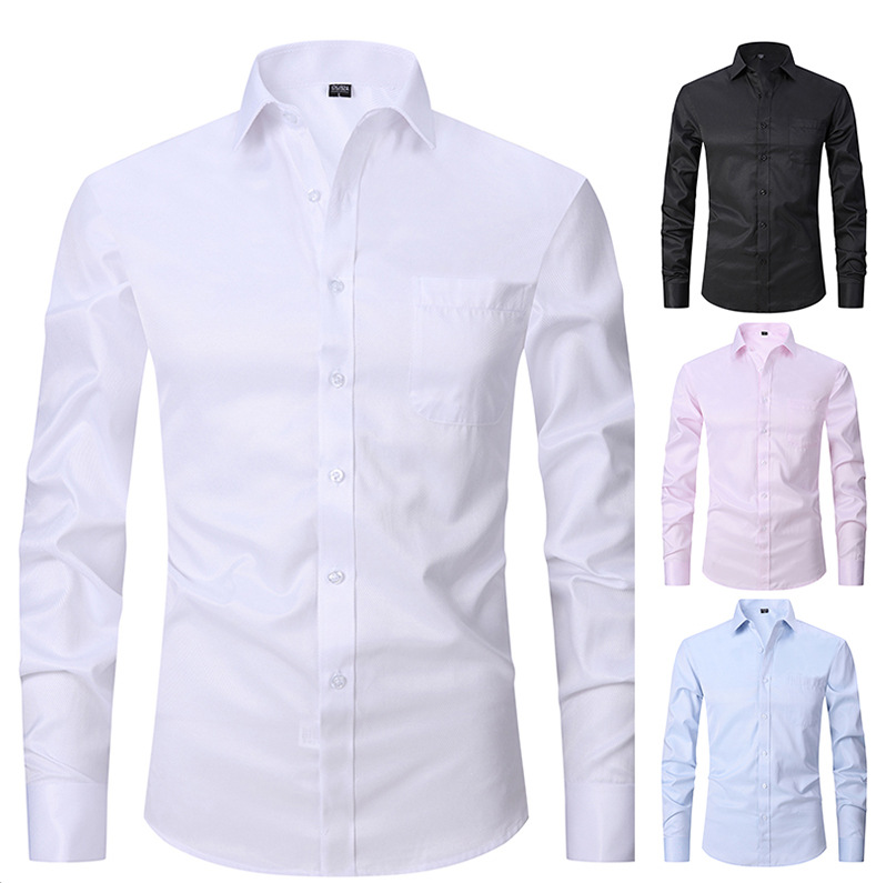 Mens Long Sleeve Smart Casual Easy Care Shirt (7) Mens Long Sleeve Smart Casual Easy Care Shirt (7)