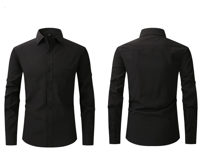 Mens Long Sleeve Solid Easy Care Work Shirt (1) Mens Long Sleeve Solid Easy Care Work Shirt (1)