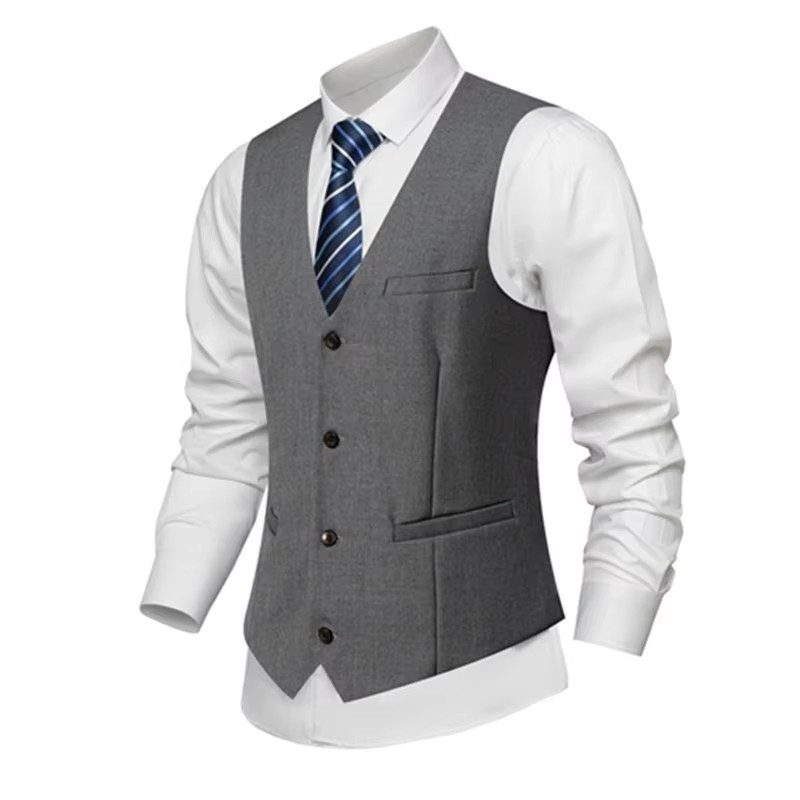 Mens Customizable Formal Tuxedo Work Vest (2) Gilet da lavoro da smoking formale personalizzabile da uomo (2)