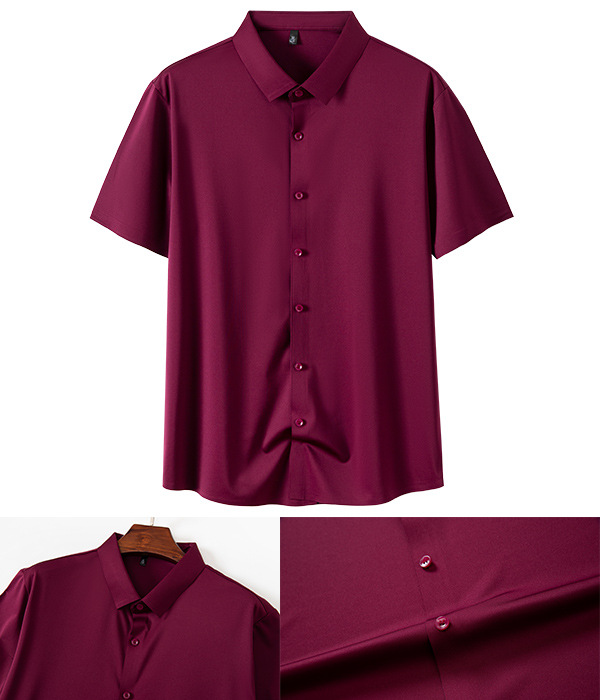 Mens High Stretch Short Sleeve No Iron Shirt (13) Mens High Stretch Short Sleeve No Iron Shirt (13)