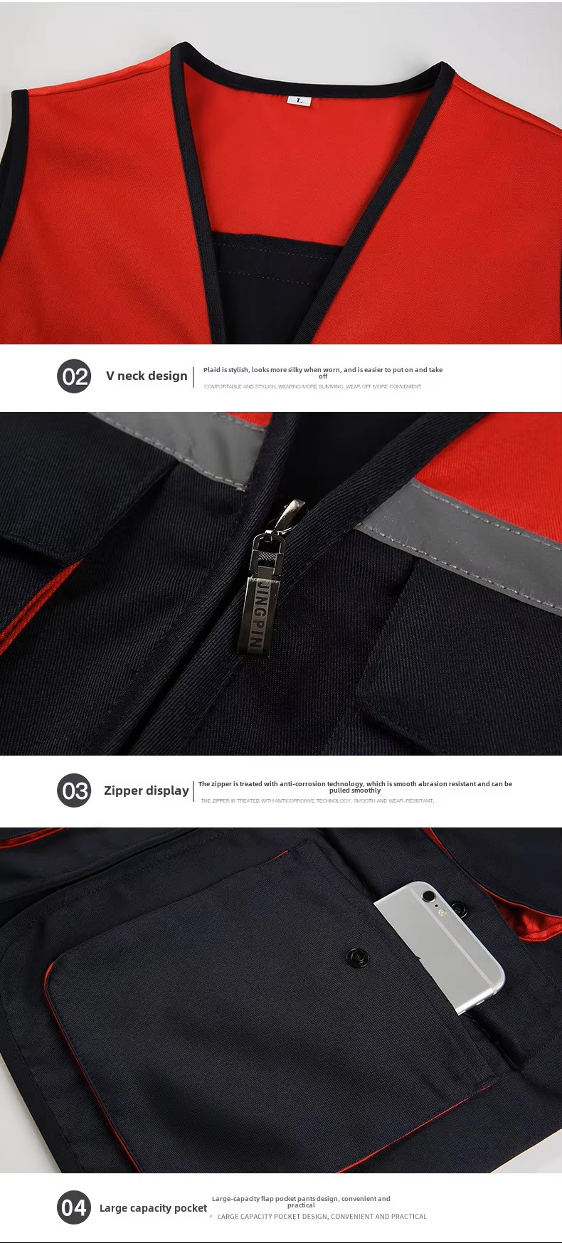 Unisex Custom Logo Breathable Hi Vis Work Vest (8) Unisex Custom Logo Breathable Hi Vis Work Vest (8)