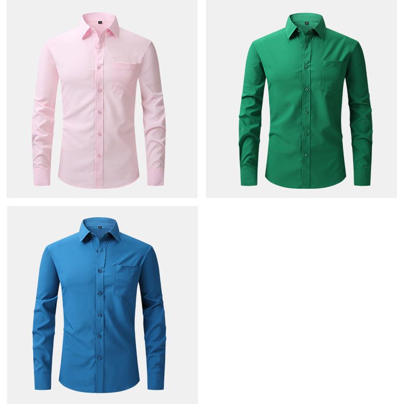 Mens Solid Easy Care Business Commute Shirt (13) Mens Solid Easy Care Business Commute Shirt (13)