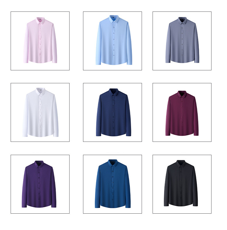 Mens Long Sleeve Comfort Stretch Work Shirt (9) Mens Long Sleeve Comfort Stretch Work Shirt (9)