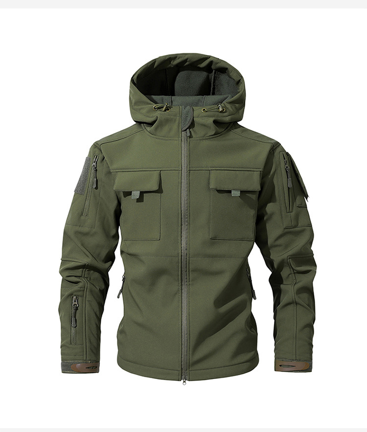 Mens Fleece Hooded Mountain Winter Jacket (8) Mens Fleece Hooded Mountain Winter Jacket (8)
