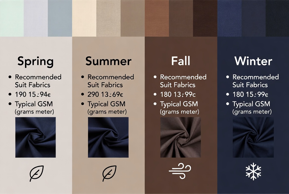 Seasonal Suit Fabric Guide Seasonal Suit Fabric Guide