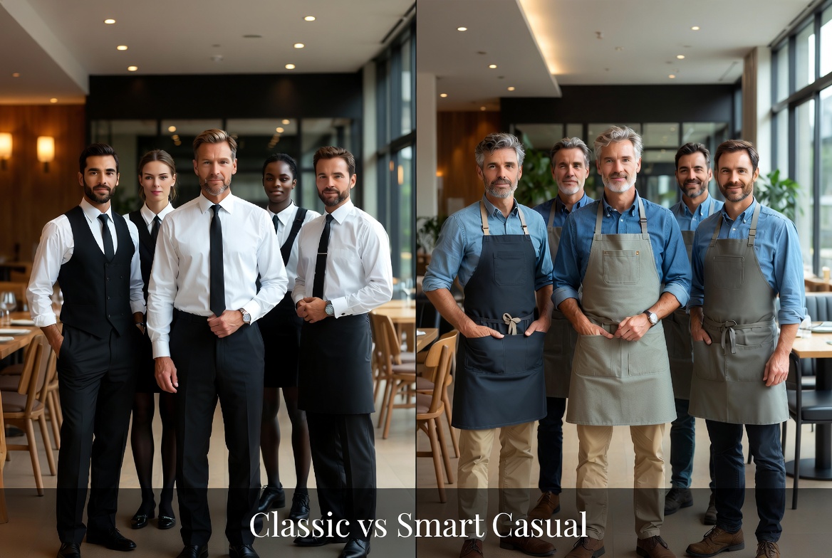 Classic And Casual Waiter Uniform Styles Classic And Casual Waiter Uniform Styles