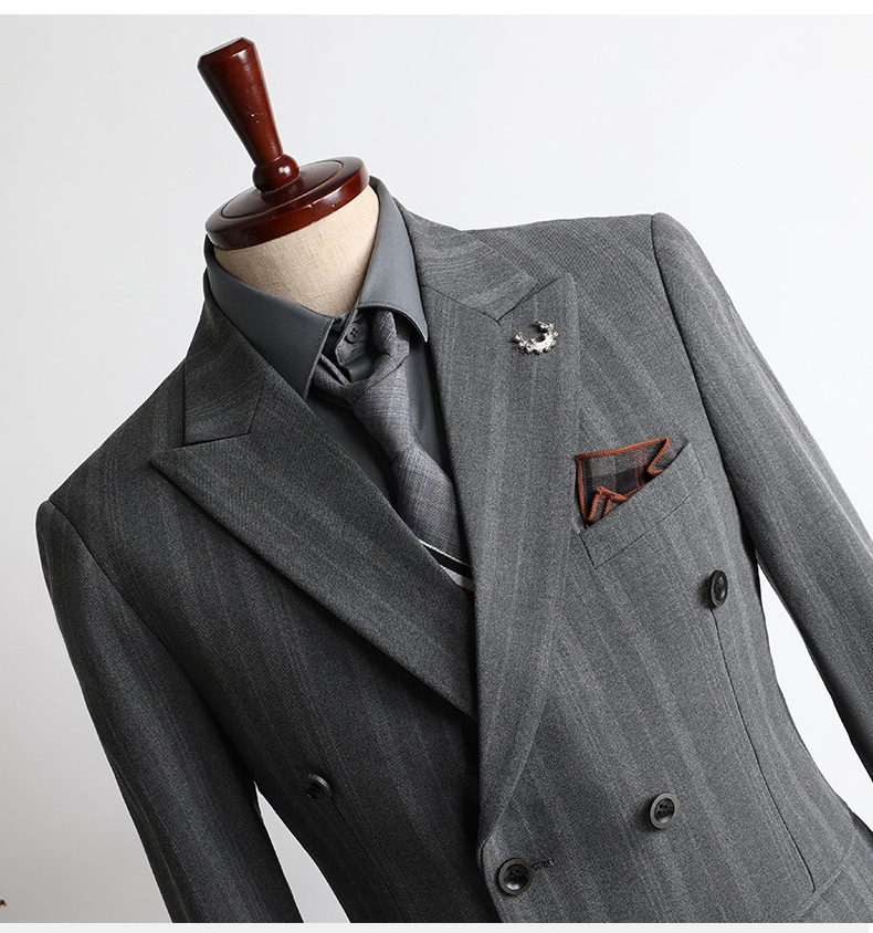 Slim-Fit Grey Blazer Smart Casual (1)