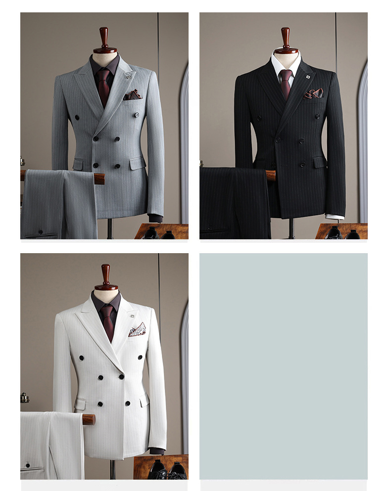 Double-Breasted Pinstripe Blazer (6)