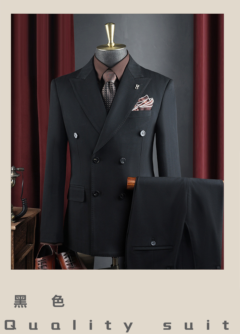 Men's Double-Breasted Business Blazer (5)