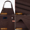 Unisex Waterproof Oil Resistant Printed Satin Apron