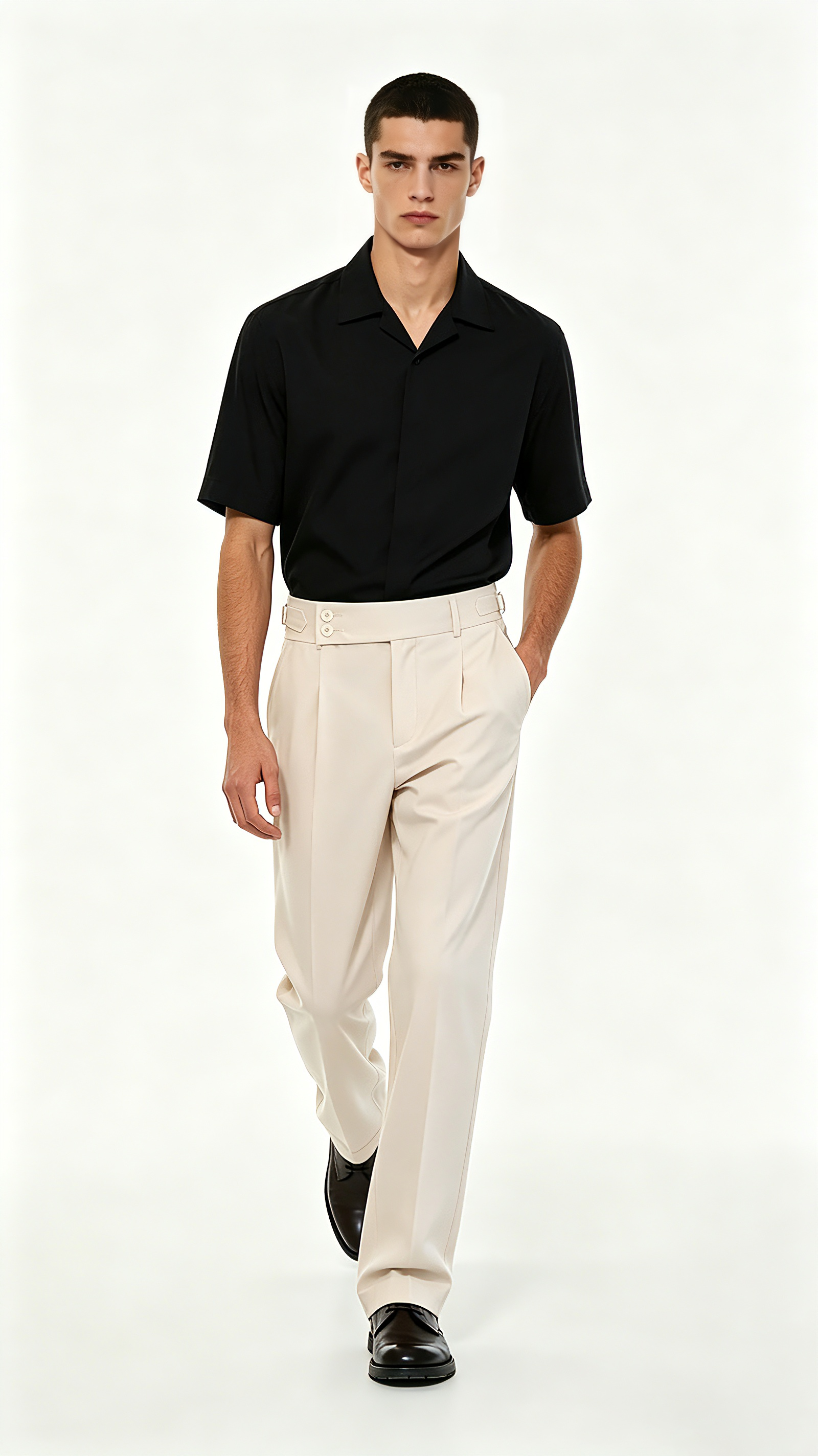 Casual Pleated Trousers