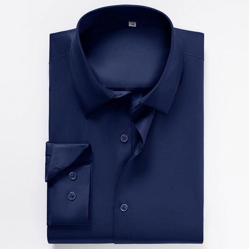 Mens Satin Silk Non Iron Business Dress Shirt (15)