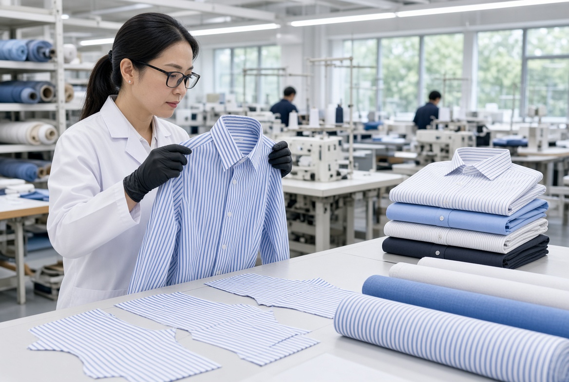Custom Striped Shirt Manufacturing Custom Striped Shirt Manufacturing