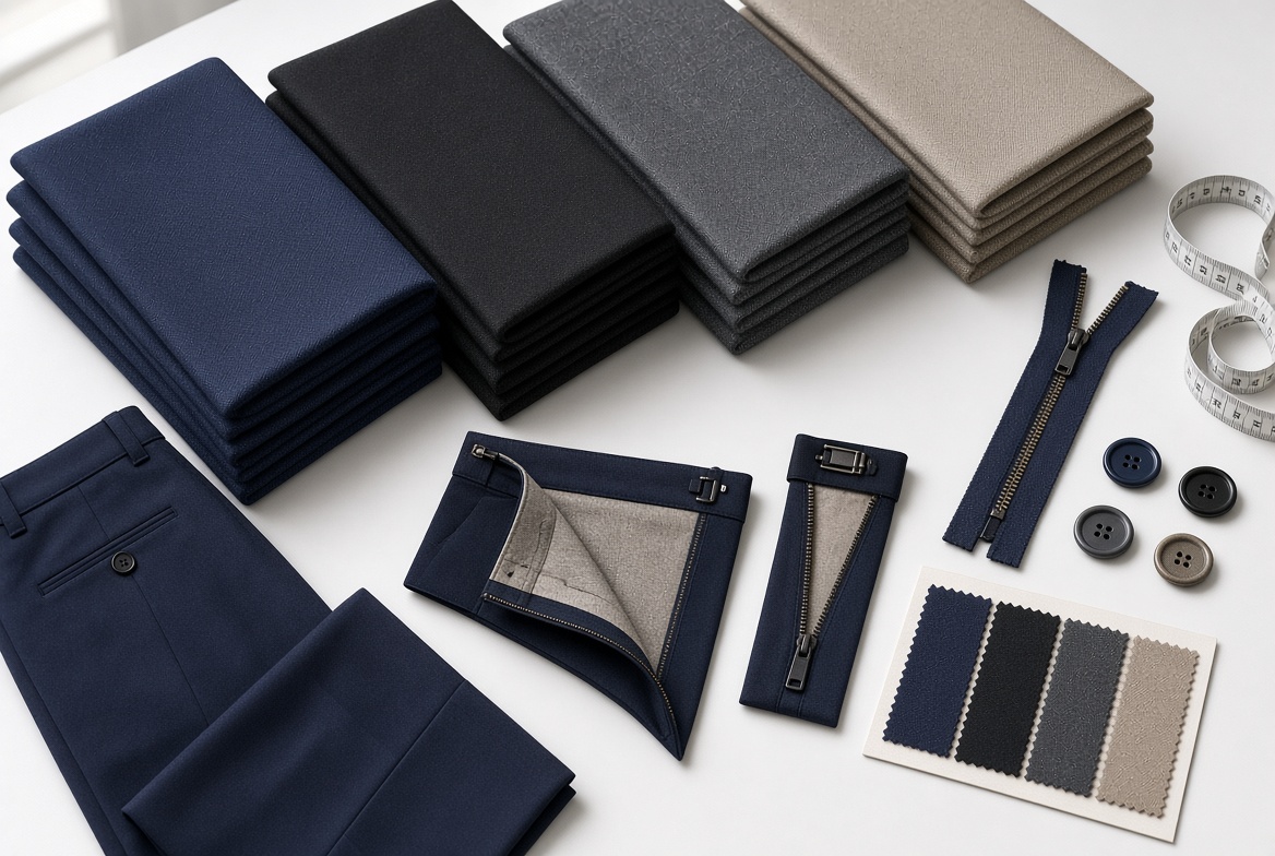Custom Business Pants Fabric Selection