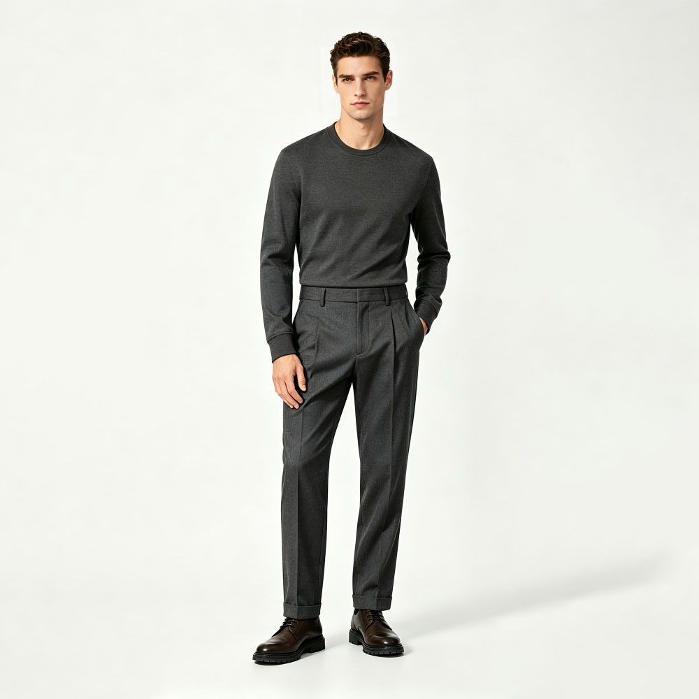Autumn Winter Easy Care Business Dress Pants