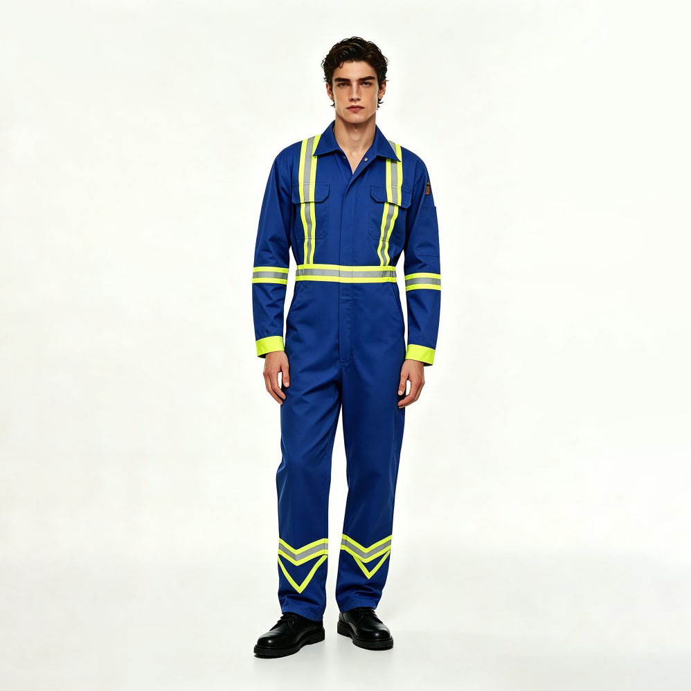 Flame Resistant FR High Visibility Hi Vis Coverall