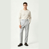 Light Gray High Waist Naples Mens Trousers