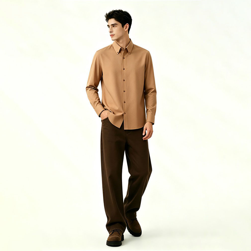 Mens Slim Fit Non Iron Business Casual Shirt