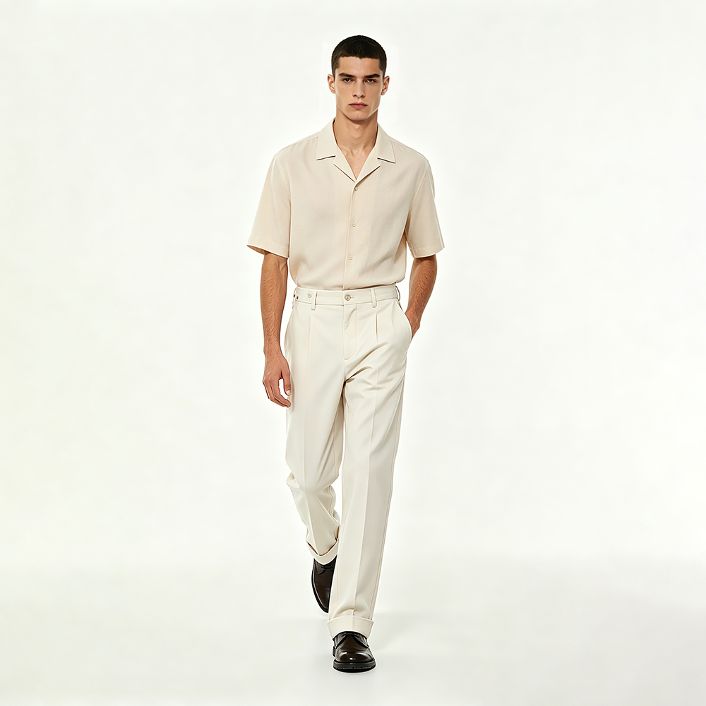 Mens Custom Logo High Waist Trousers