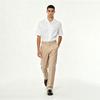 Mens Slim Fit Solid Color Trousers