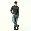Mens Half High Neck Loose Casual Base Layer Top