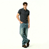 Mens Slim Solid Business Summer Polo Shirt