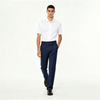 Mens Solid Stretch Straight Fit Dress Pants