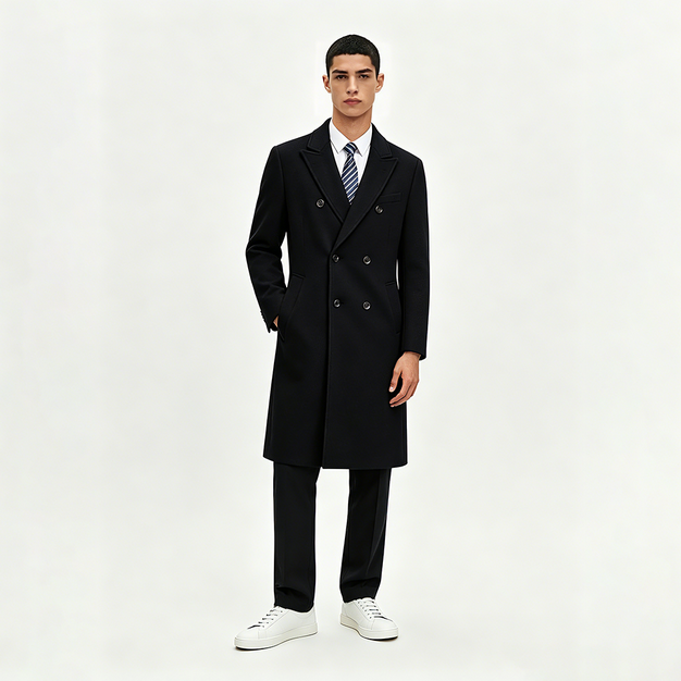 Solid Padded Double Breasted Autumn Winter Blazer