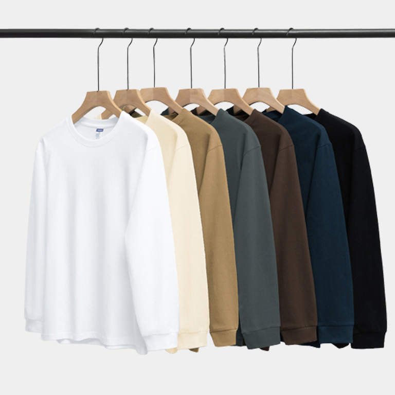 100% Cotton Long-Sleeve Layering T-Shirt (11)