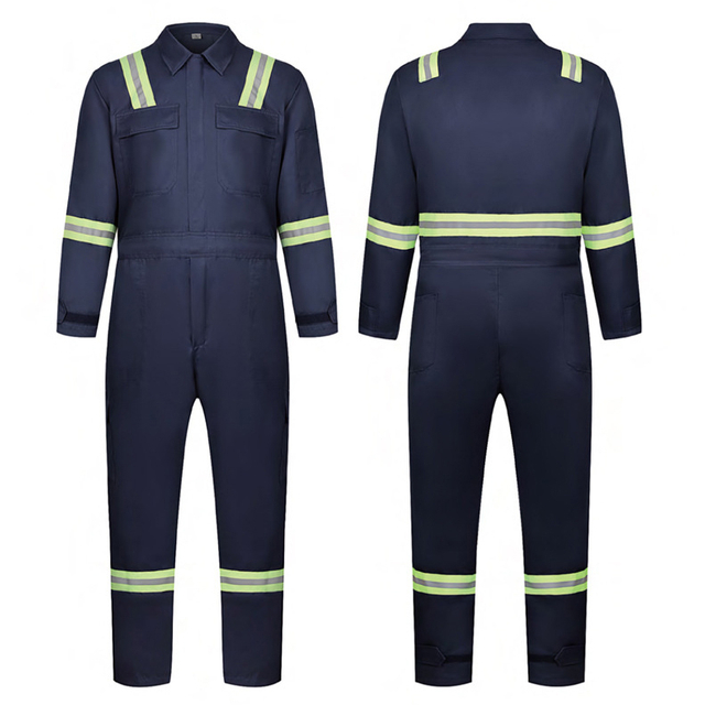 Protective Coverall with Reflective Strips