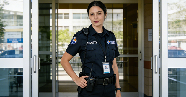 Custom-made women\'s security uniforms