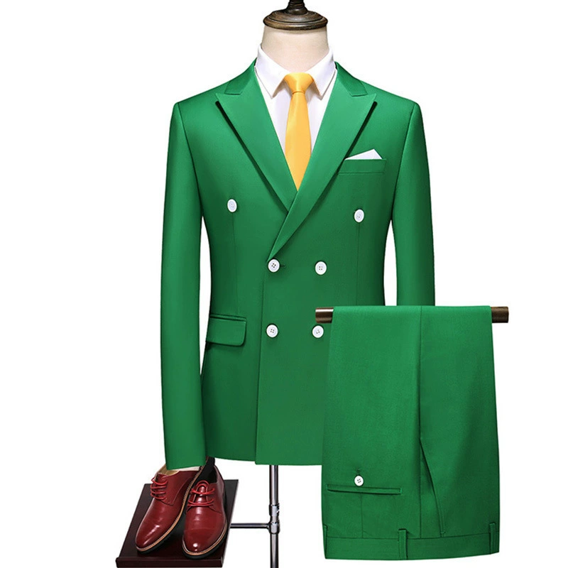 Mens Slim Double Breasted Two Piece Suit (2)