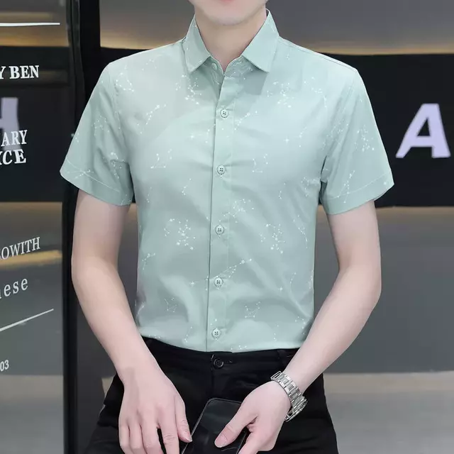 Casual Short Sleeve Summer Mens Polo Shirt