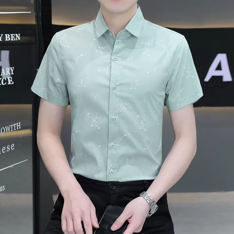 Casual Short Sleeve Summer Mens Polo Shirt