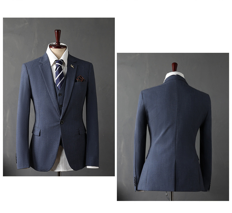 Mens 3 Piece Formal Business Wedding Suit (2)