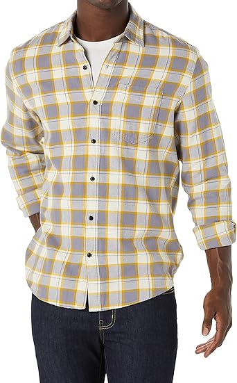 Classic Long Sleeve Flannel Shirt for Men (6)