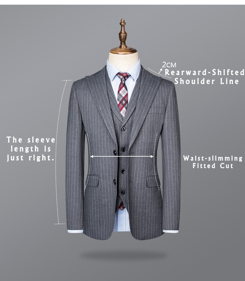 Mens Plaid Three Piece Suit (2)